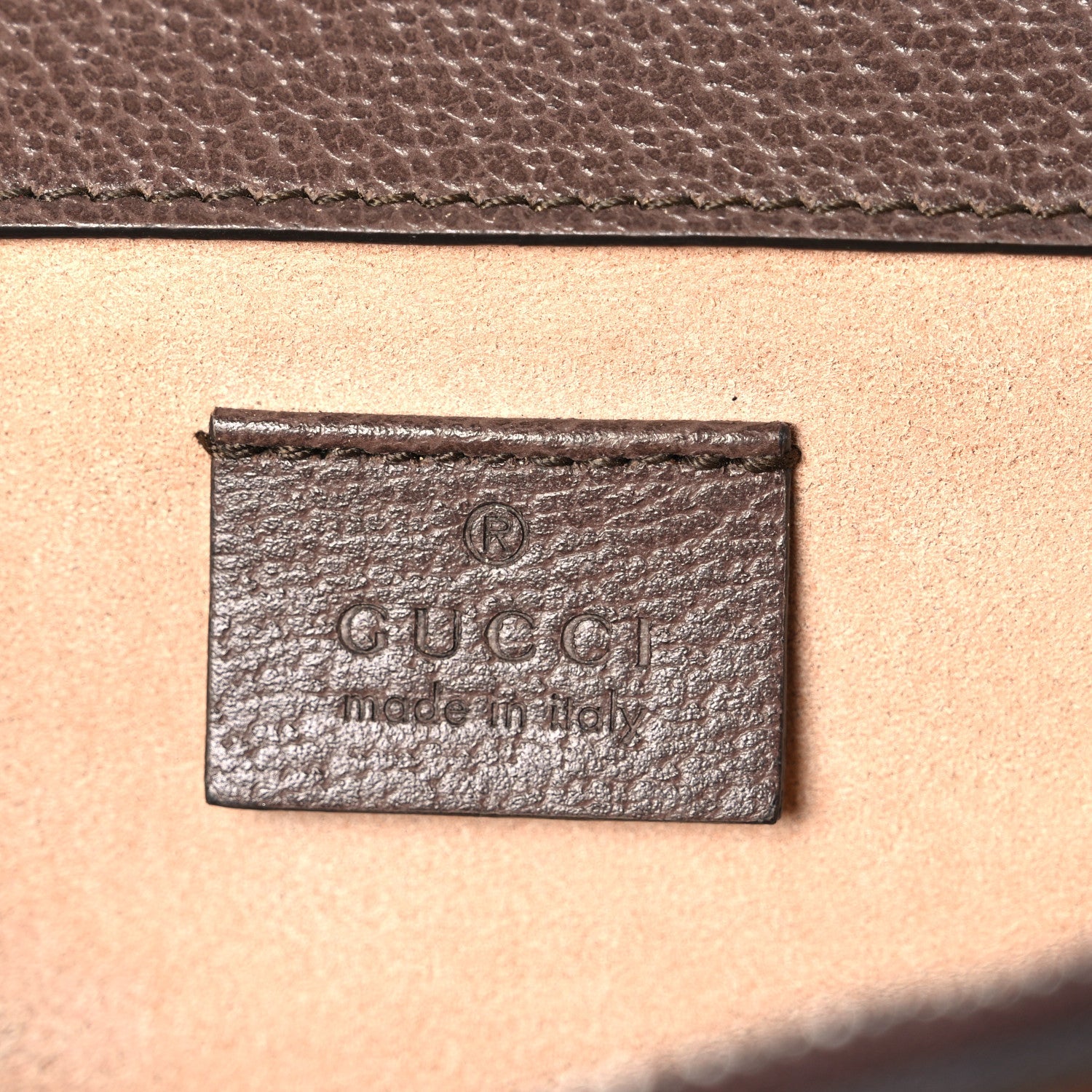 GG Supreme Monogram Textured Dollar Calfskin Top Handle Dionysus Shoulder Bag Beige Ebony New Acero