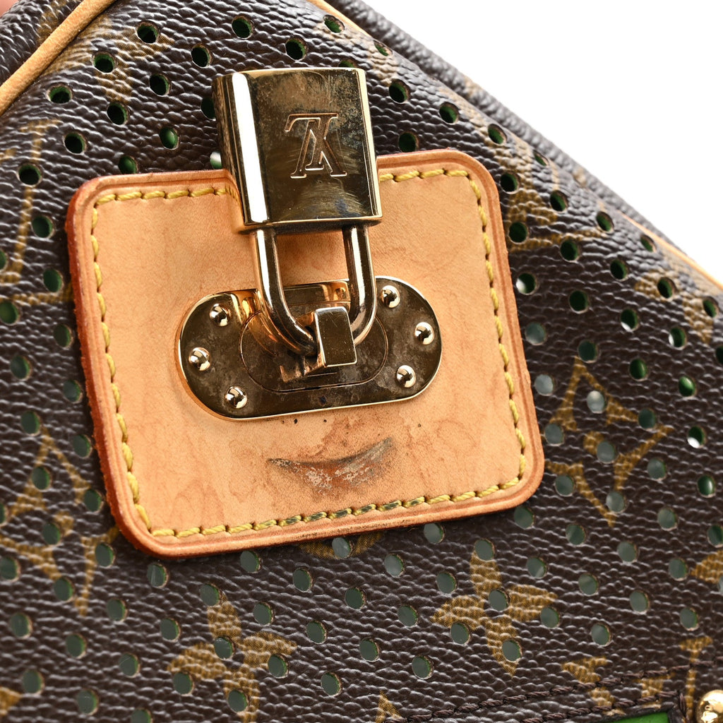 Monogram Perforated Speedy 30 Green