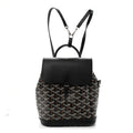 Goyardine Calfskin Mini Alpin Backpack Black