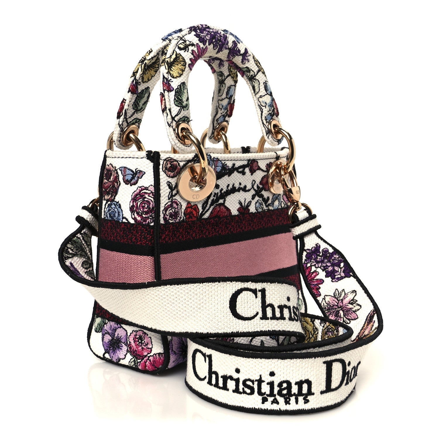 Canvas Florilegio Embroidered Mini Lady D-Lite White Multicolor