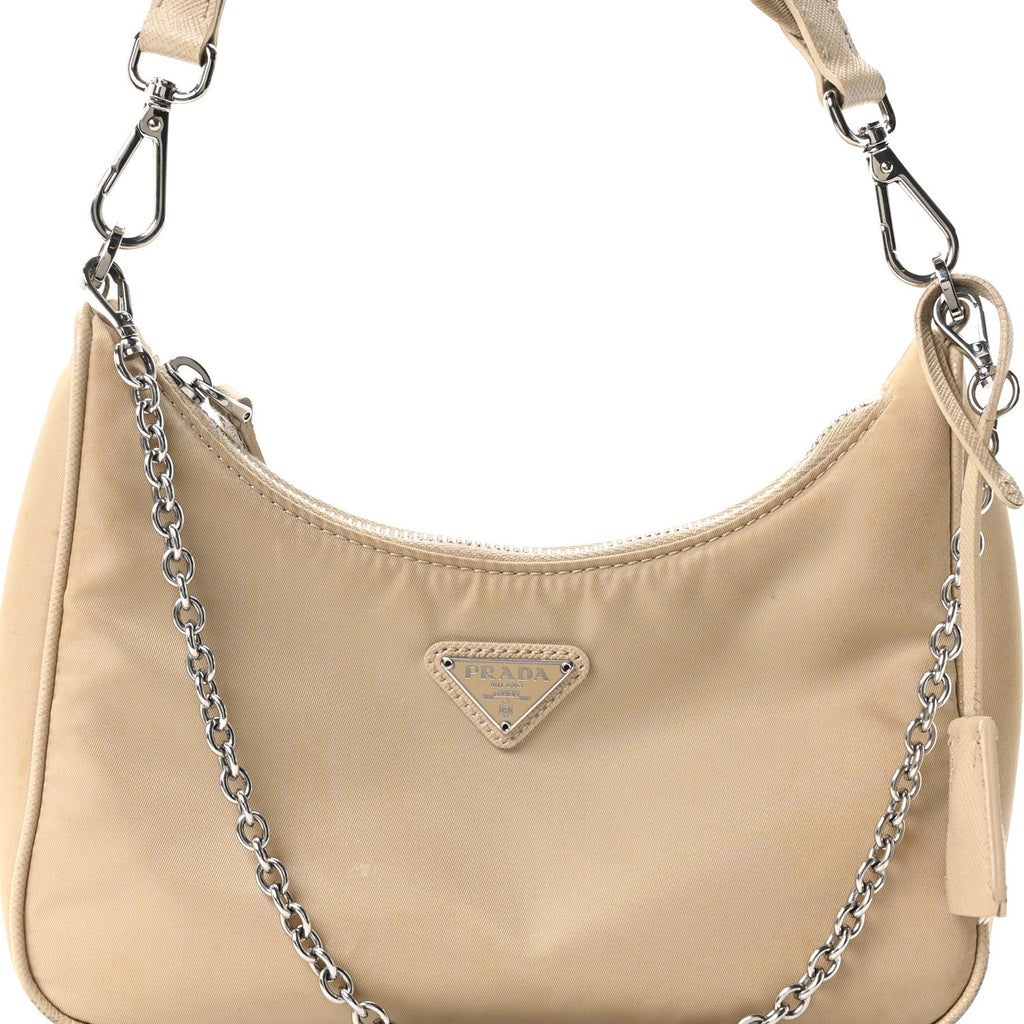 Re-Nylon Saffiano Re-Edition 2005 Shoulder Bag Deserto