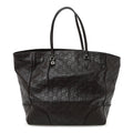 Guccissima Medium Bree Zippered Tote Chocolate