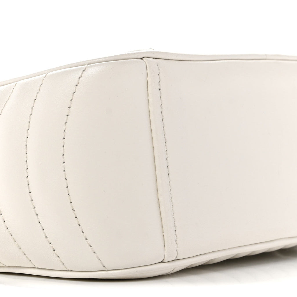Soft Calfskin Diagramme Camera Bag White