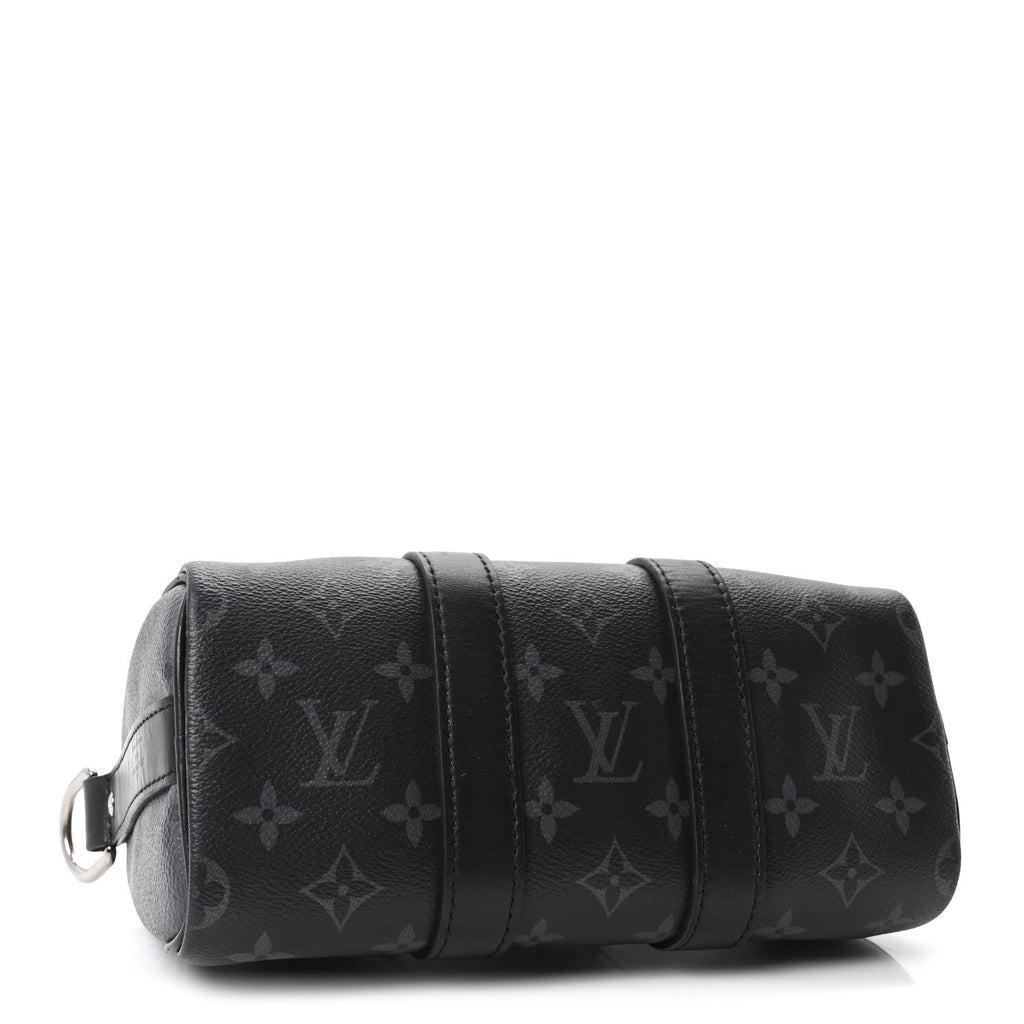 Reverse Monogram Eclipse Keepall XS Black
