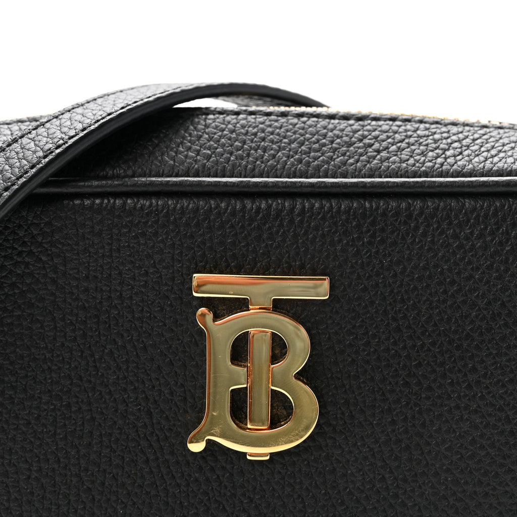 Grained Calfskin TB Small Camera Bag Black