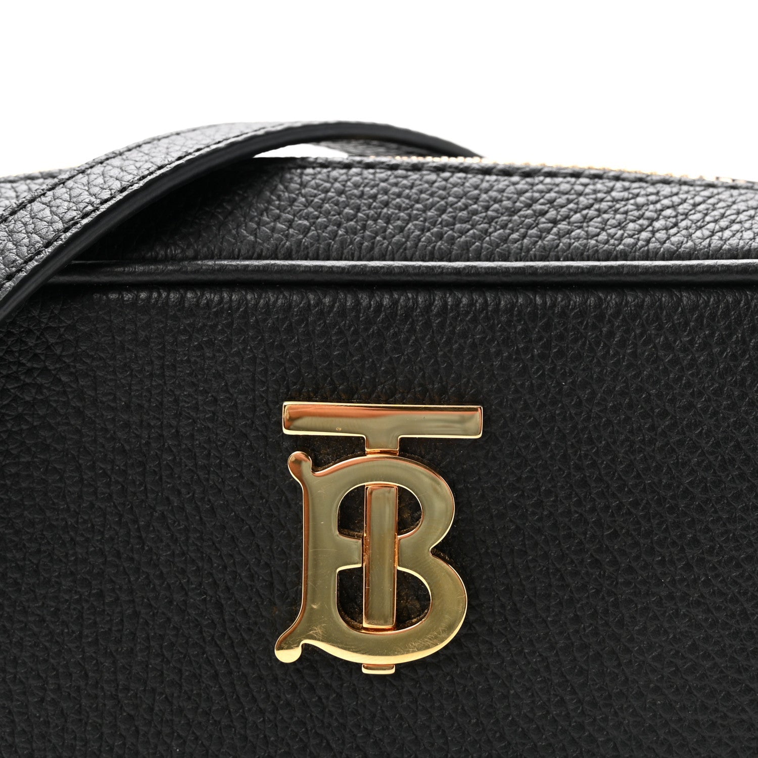 Grained Calfskin TB Small Camera Bag Black