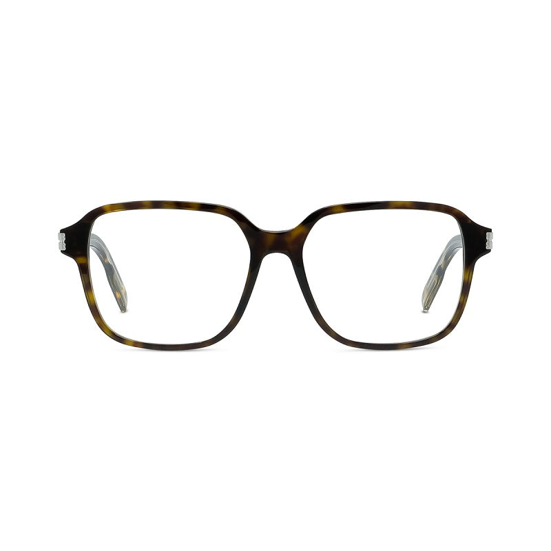 Dior Eyeglasses Square Full Rim, Dark Havana Frame and Clear Demo Lenses Lens NEODIOROS2I2000