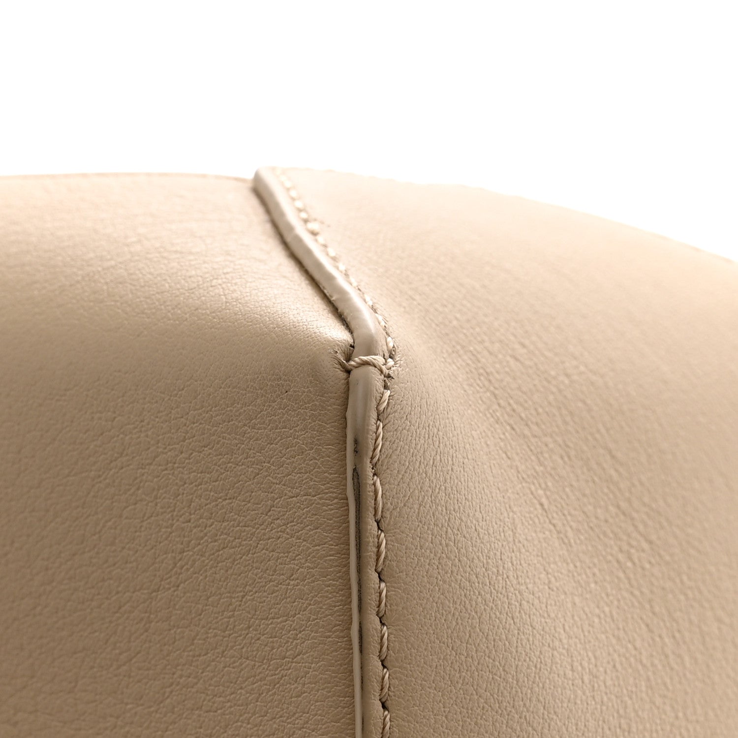 Classic Calfskin Small Puzzle Edge Bag Soft White Paper Craft
