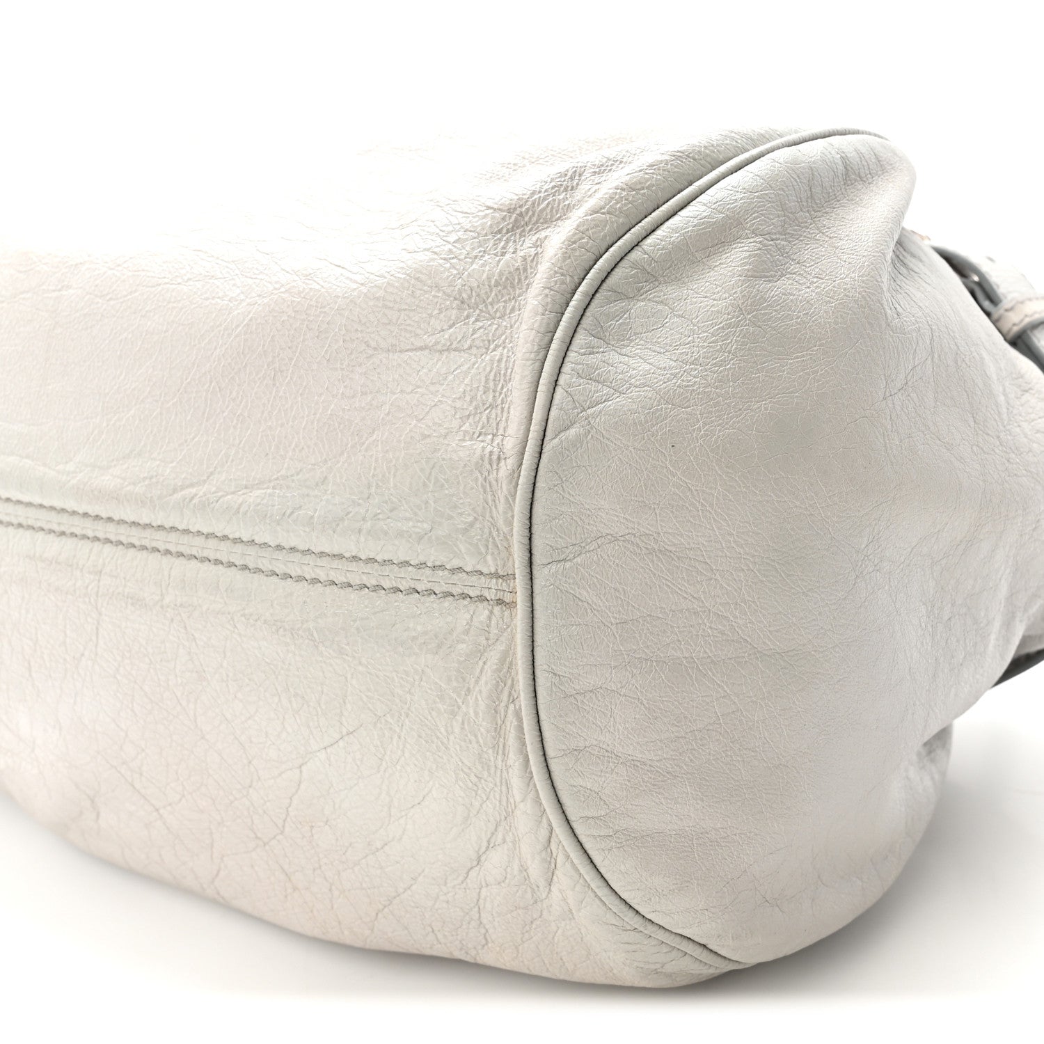 Calfskin Marisa Shoulder Bag Grey