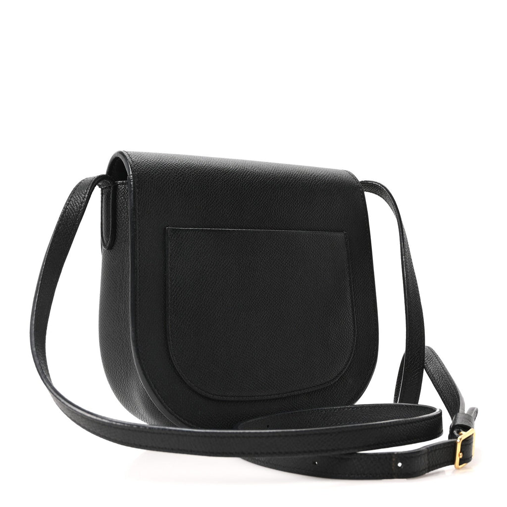 Grained Calfskin Small Trotteur Black