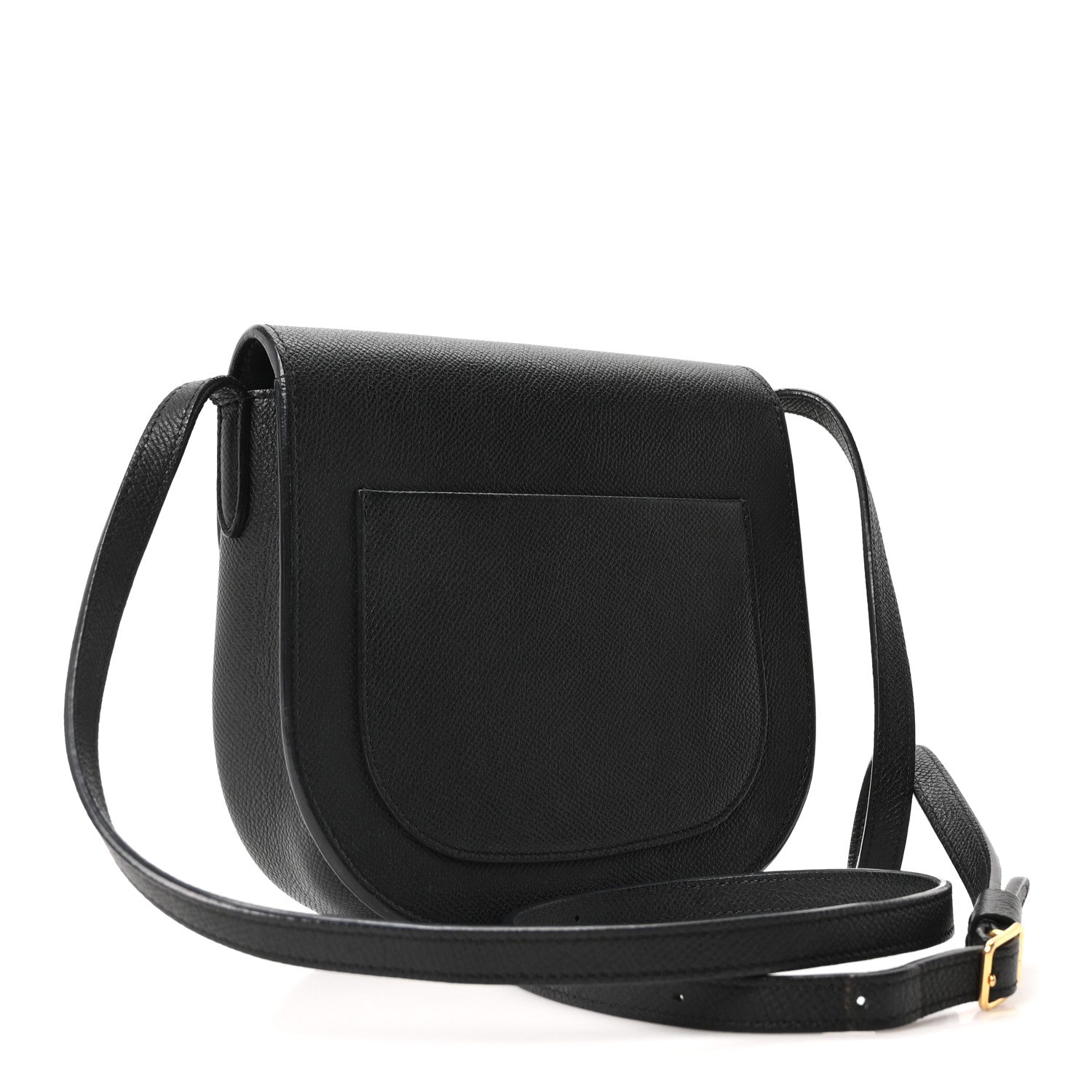 Grained Calfskin Small Trotteur Black