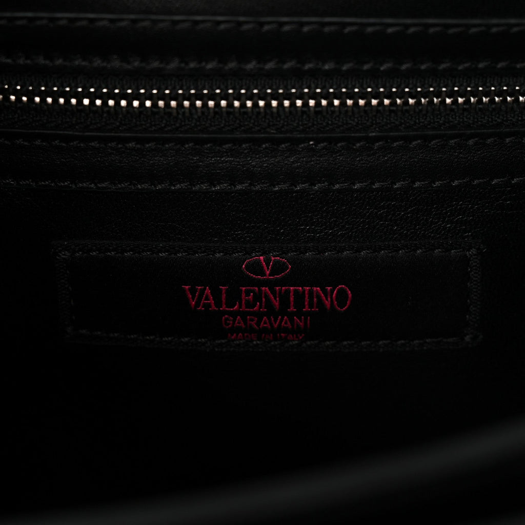 Vitello Loveblade Embellished Chain Flap Bag Black Multicolor