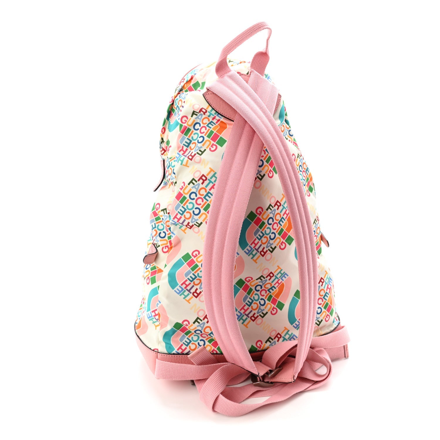 X THE NORTH FACE Econyl Nylon Medium Backpack Ivory Turquoise Wild Rose
