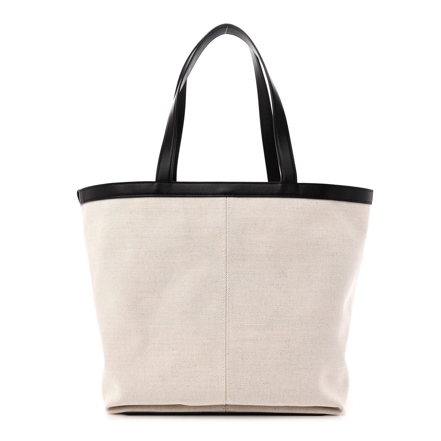 Canvas Mix Nappa Intrecciato Medium Flip Flap Tote Natural Fondant