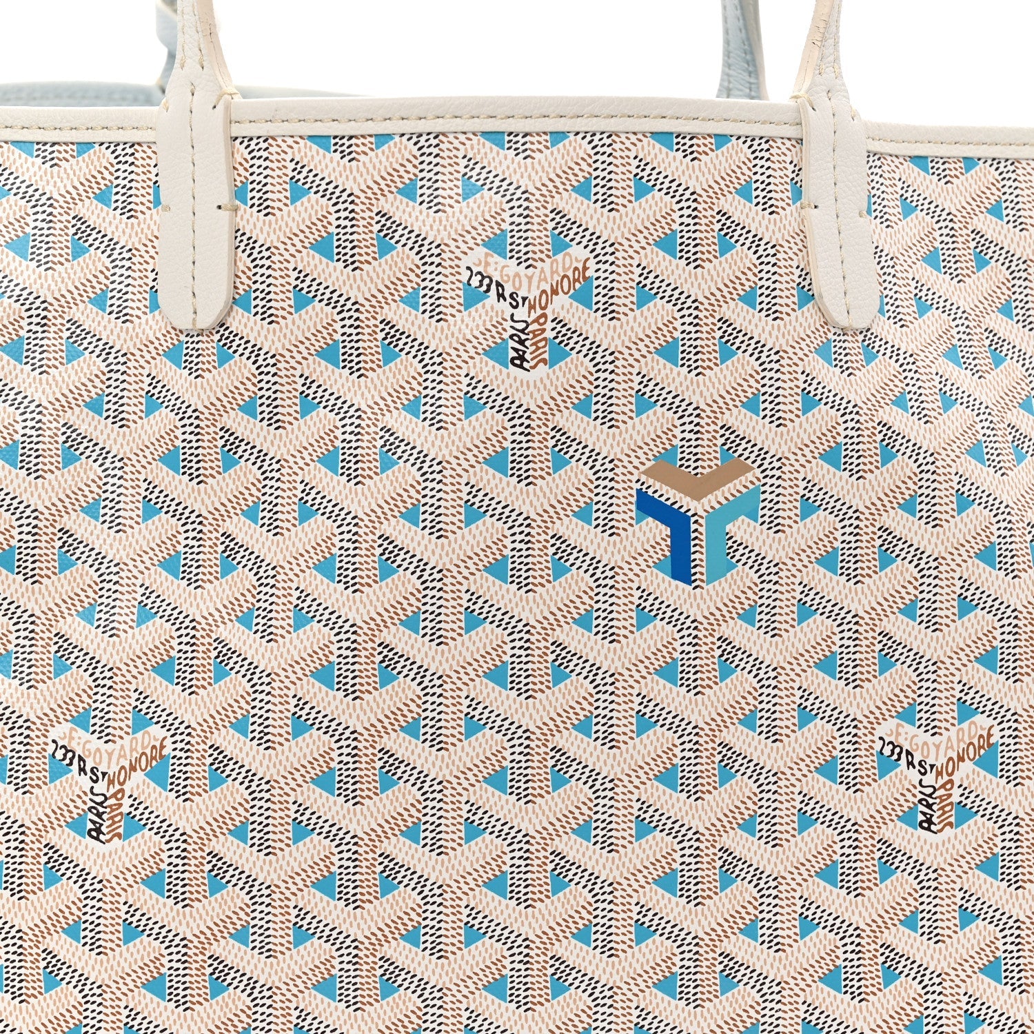 Goyardine Saint Louis Claire Voie PM White Opaline