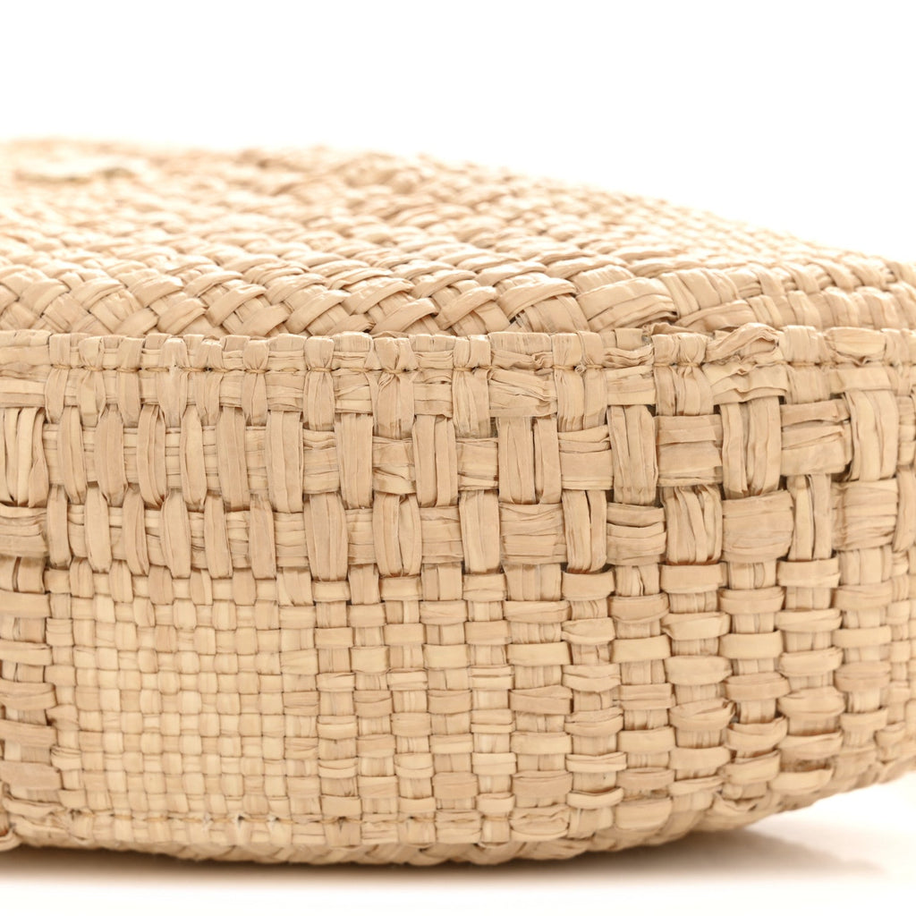 Raffia Other Shape With Chain Beige
