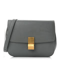 Liege Calfskin Medium Classic Box Flap Bag Storm