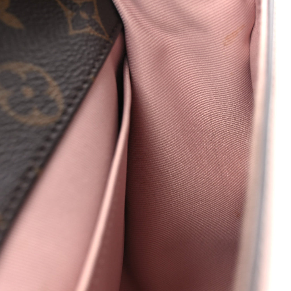 Patent Calfskin Monogram Cherrywood BB Rose Ballerine