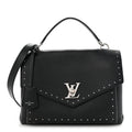 Soft Calfskin My Lockme Studs Black