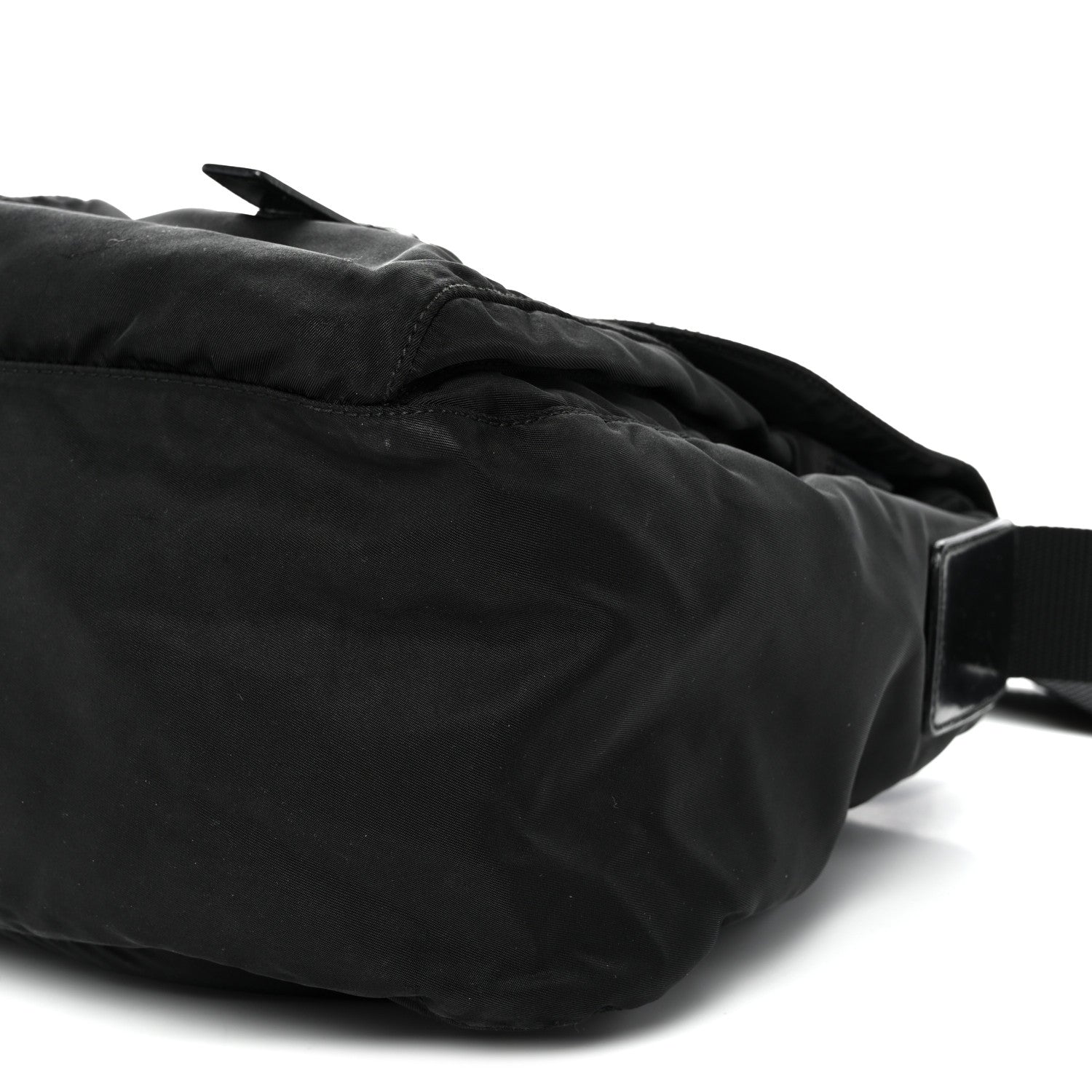 Nylon Vela Sport Messenger Bag Black