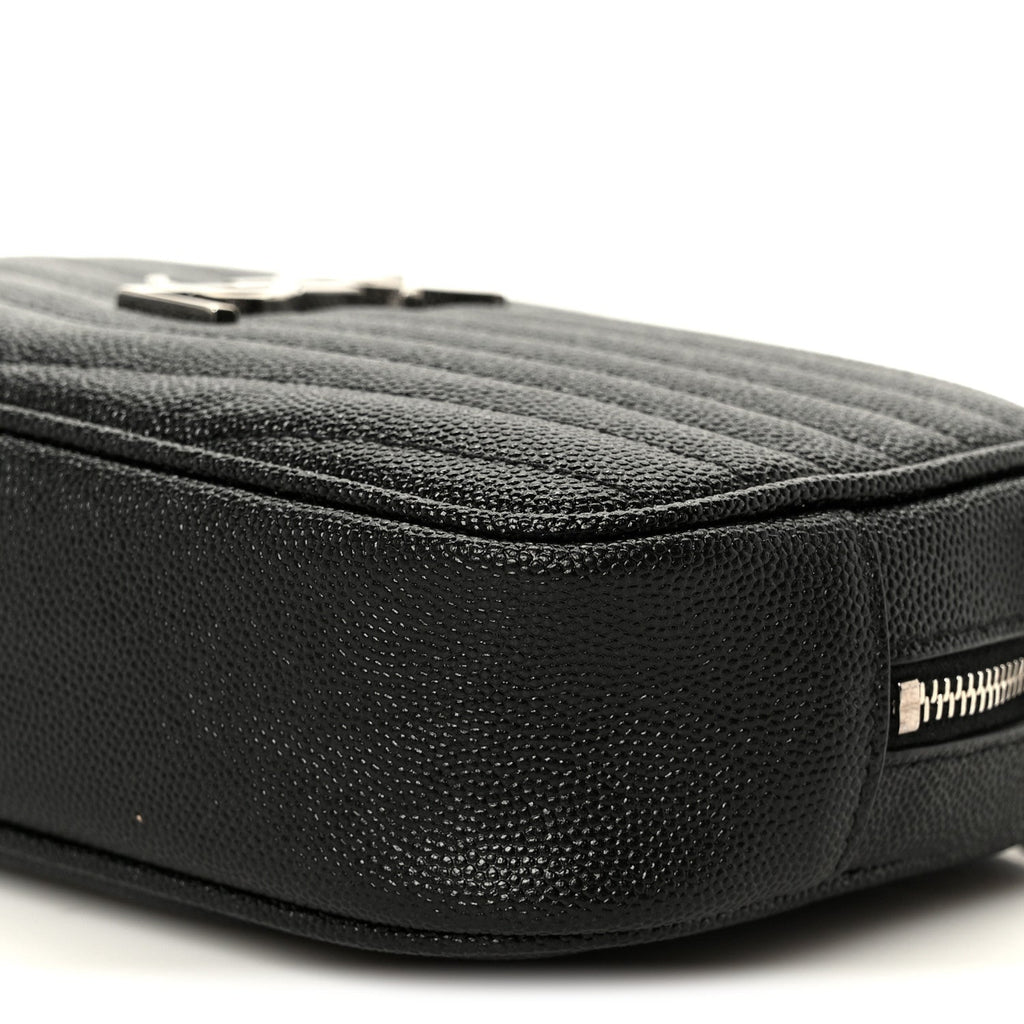 Grain De Poudre Matelasse Monogram Mini Lou Camera Bag Black