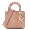 Lambskin Cannage Small Lucky Badges My Lady Dior Fard