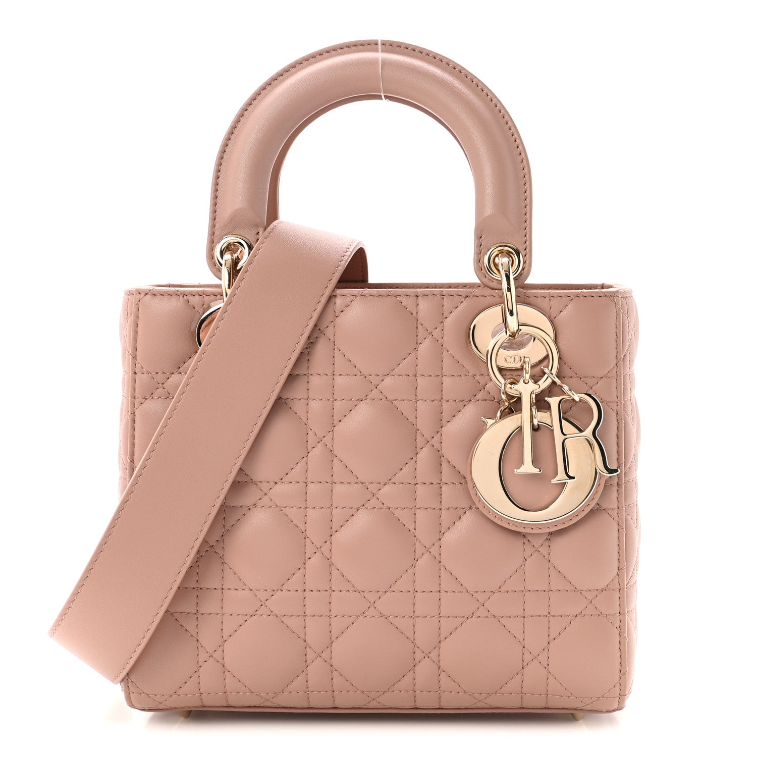 Lambskin Cannage Small Lucky Badges My Lady Dior Fard