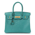 Matte Alligator Birkin 30 Bleu Paon