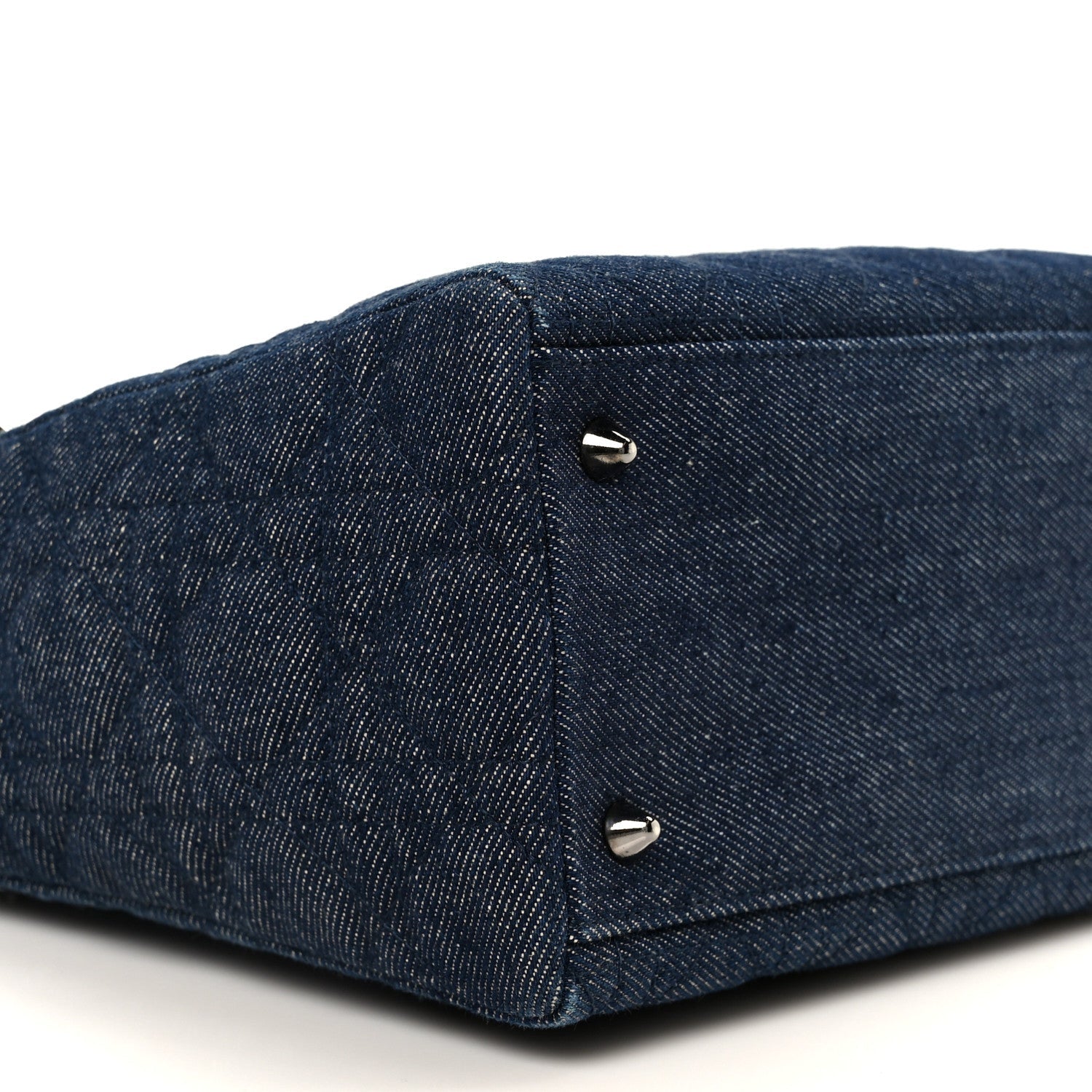 Denim Cannage Medium Lady Dior Blue Black Blue Black