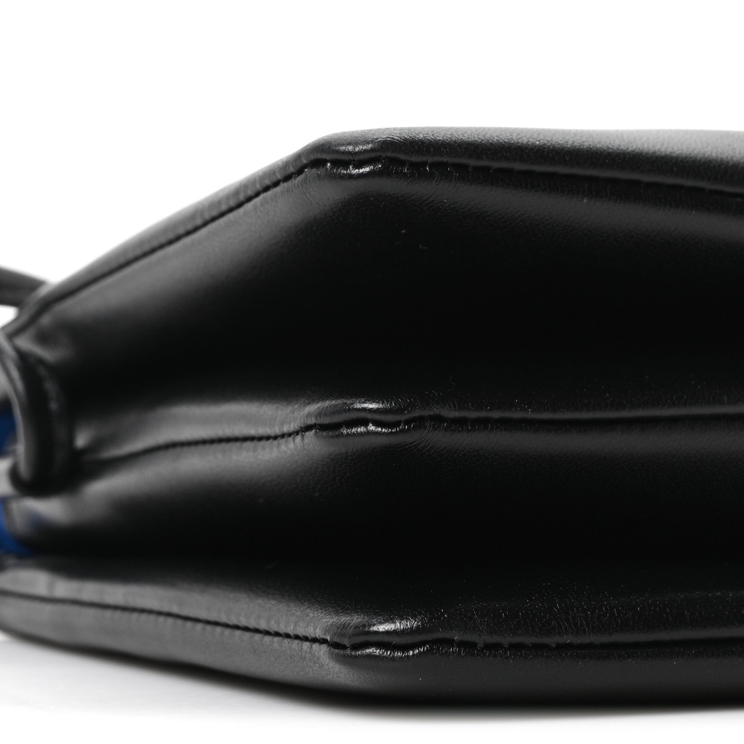 Smooth Lambskin Trio Flap Crossbody Bag Black