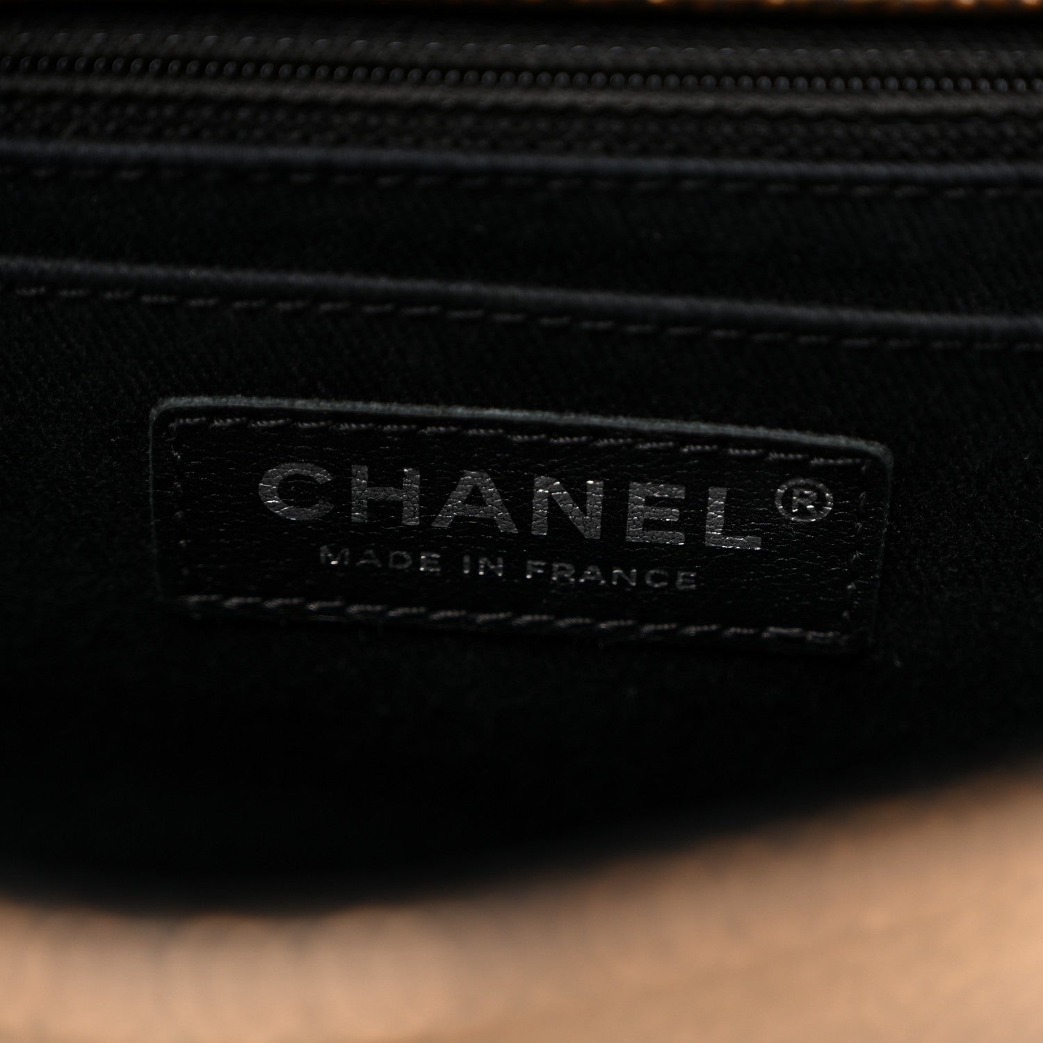 Metallic Caviar Medium Timeless CC Flap Bronze