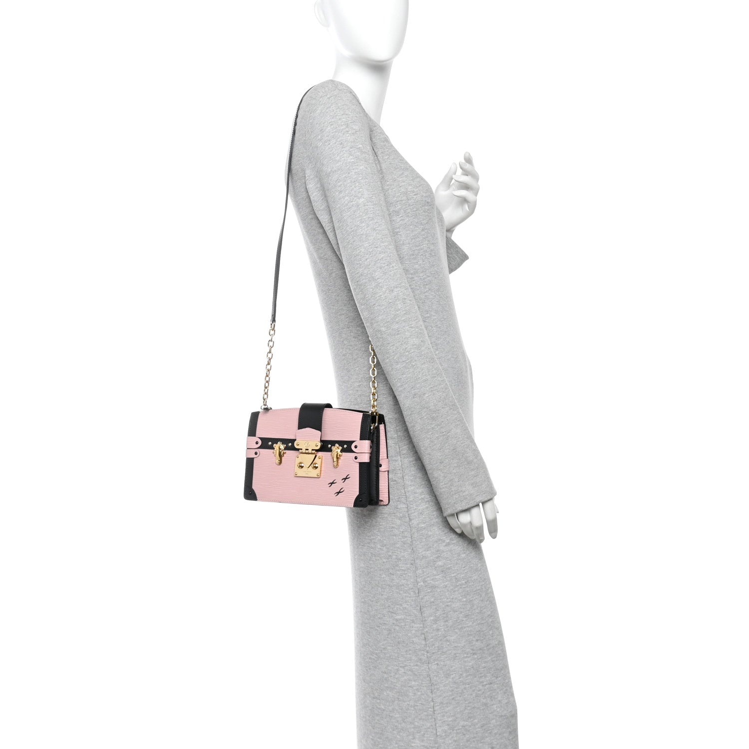 Epi Trunk Clutch Rose Ballerine