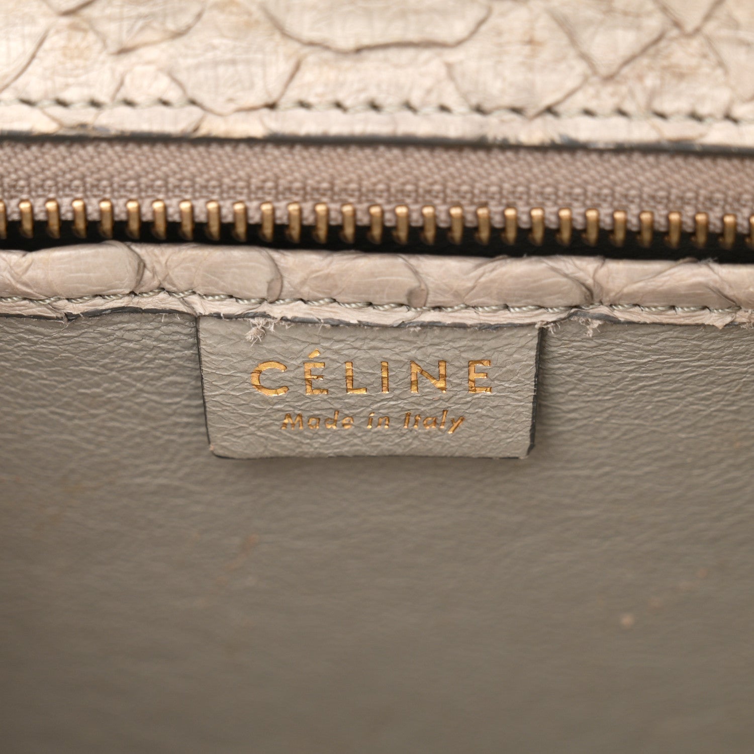 Snakeskin Nano Luggage Grey