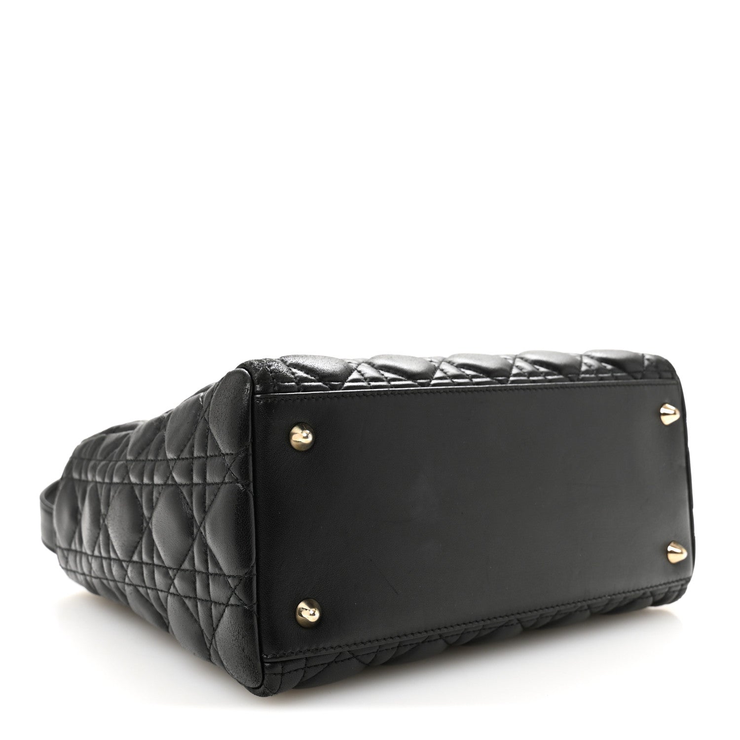 Lambskin Cannage Medium Lady Dior Black