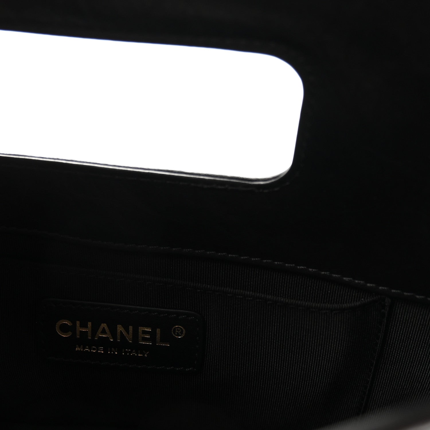 Aged Calfskin Charms Flap Bag Black
