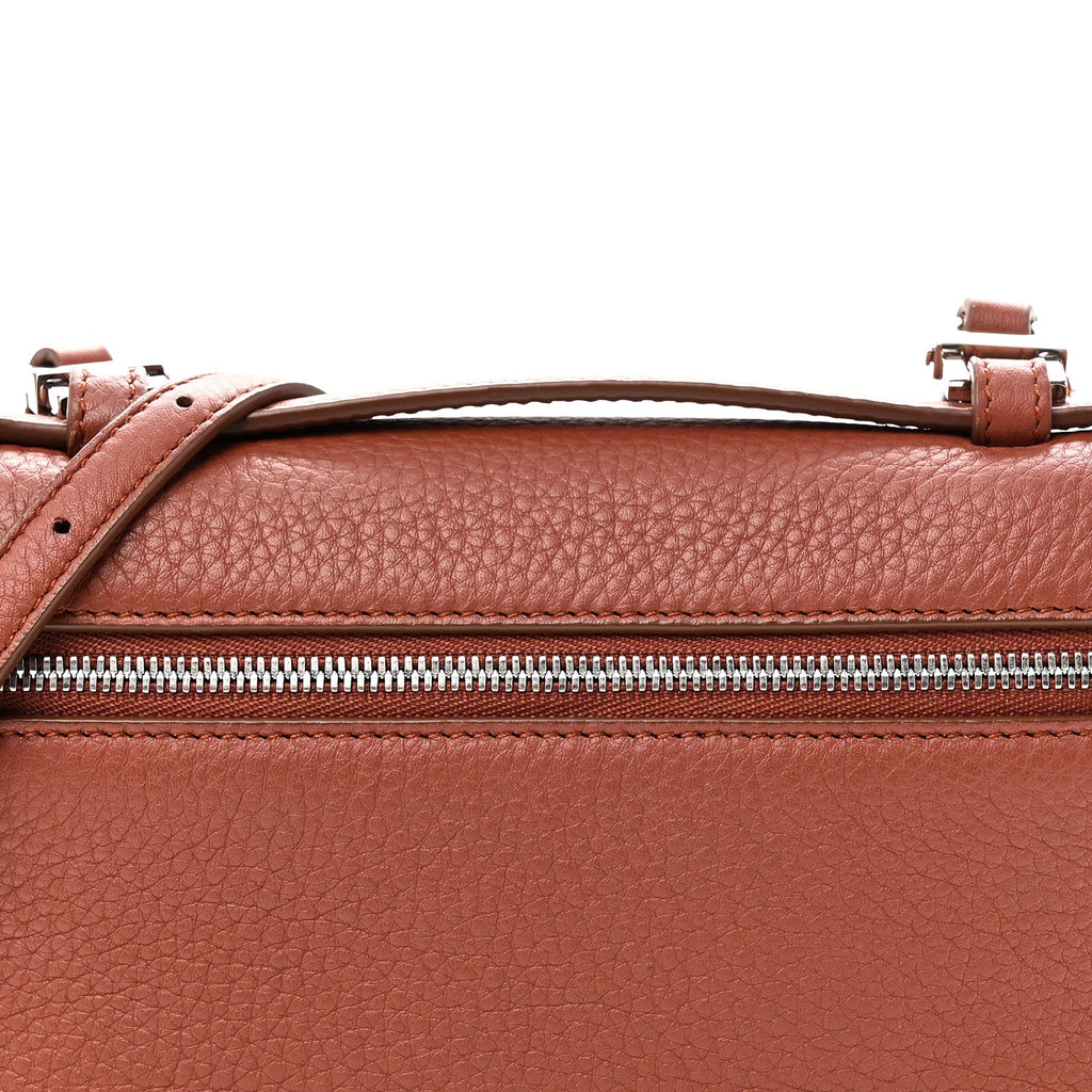 Grained Calfskin L19 Extra Pocket Pouch Kummel
