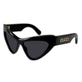 Gucci Sunglasses Cat Eye Full Rim, Black Frame and Grey Lens GG1294S001