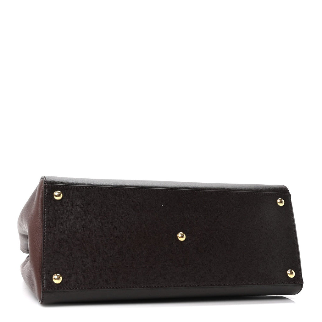 Vitello Elite Flamingo Regular 2Jours Tote Moro Marrone Nocciola