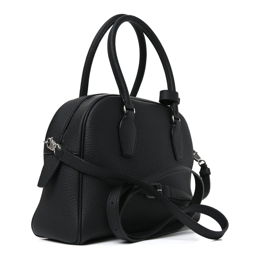 Matte Grained Calfskin India 10 Black