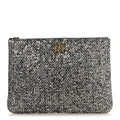 Sequins Medium 19 Pouch Silver
