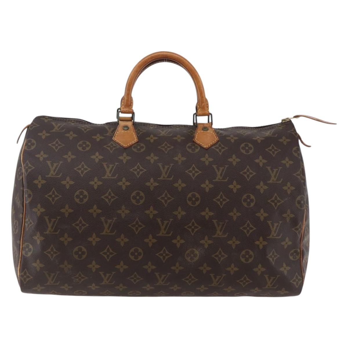 Louis Vuitton Speedy Bandouliere Bag Monogram Canvas Brown Canvas Handbag (Authentic  )