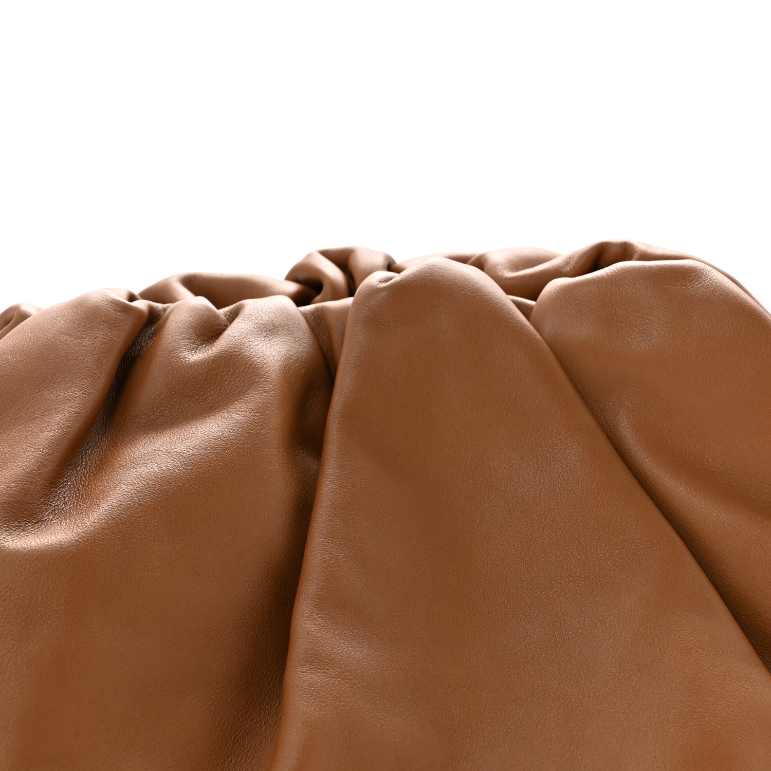 Smooth Butter Calf The Pouch Oversized Clutch Cammello