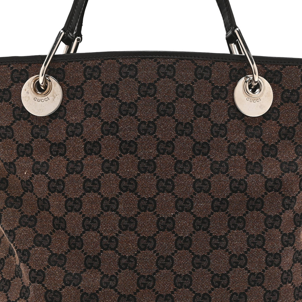 Monogram Large Eclipse Tote Dark Brown