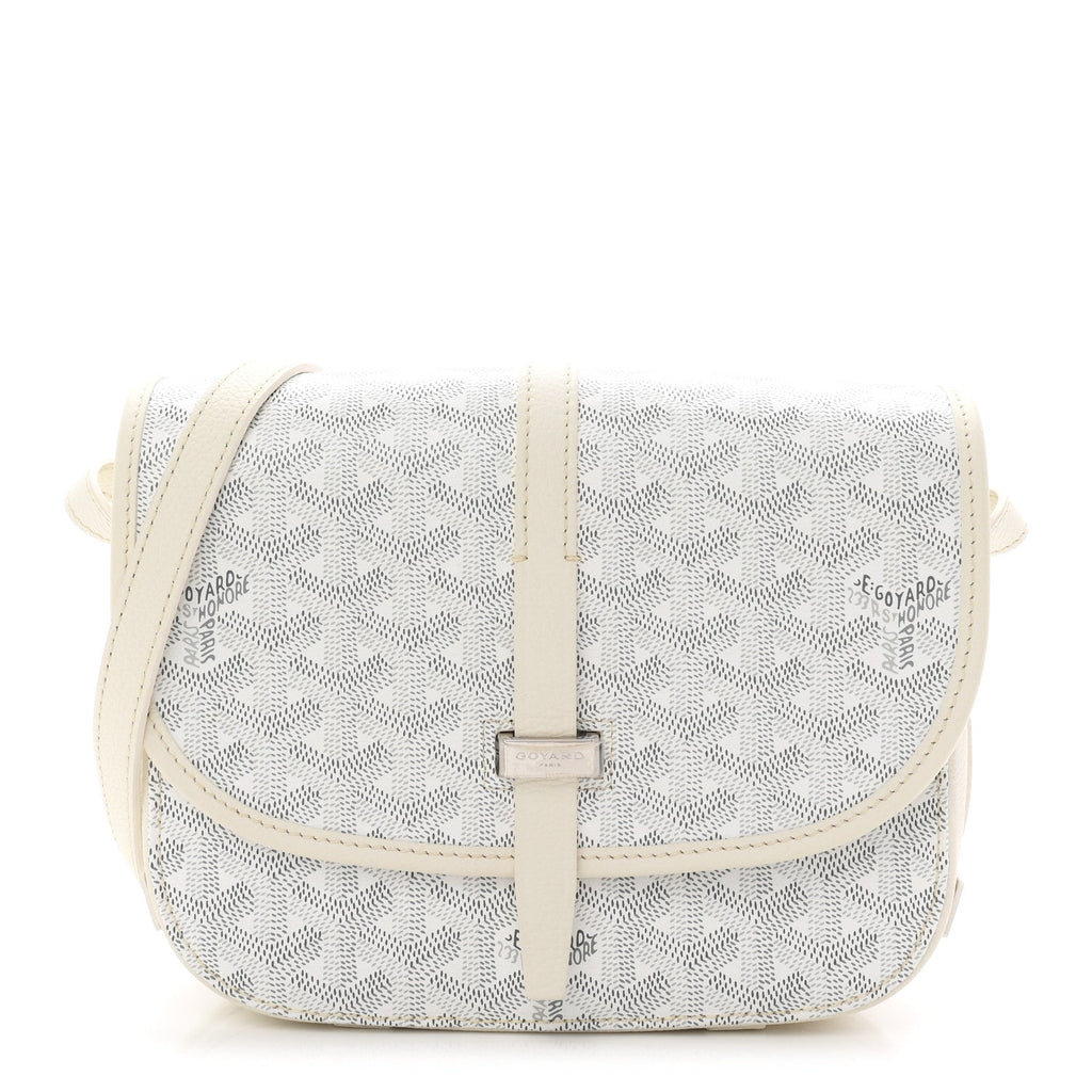 Goyardine Belvedere II PM Messenger Bag White