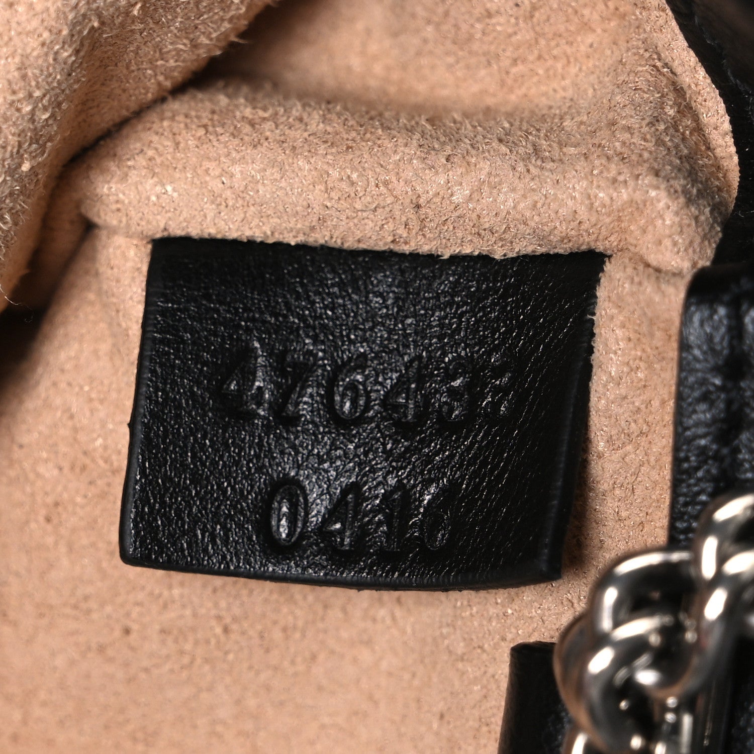 Calfskin Matelasse Studded Super Mini GG Marmont Shoulder Bag Black