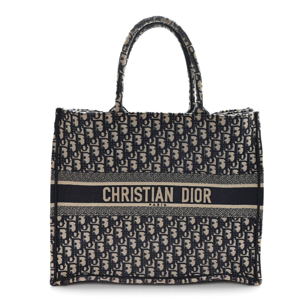 Oblique Large Book Tote Blue Multicolor