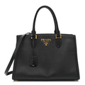 Saffiano Soft Calfskin Tote Black