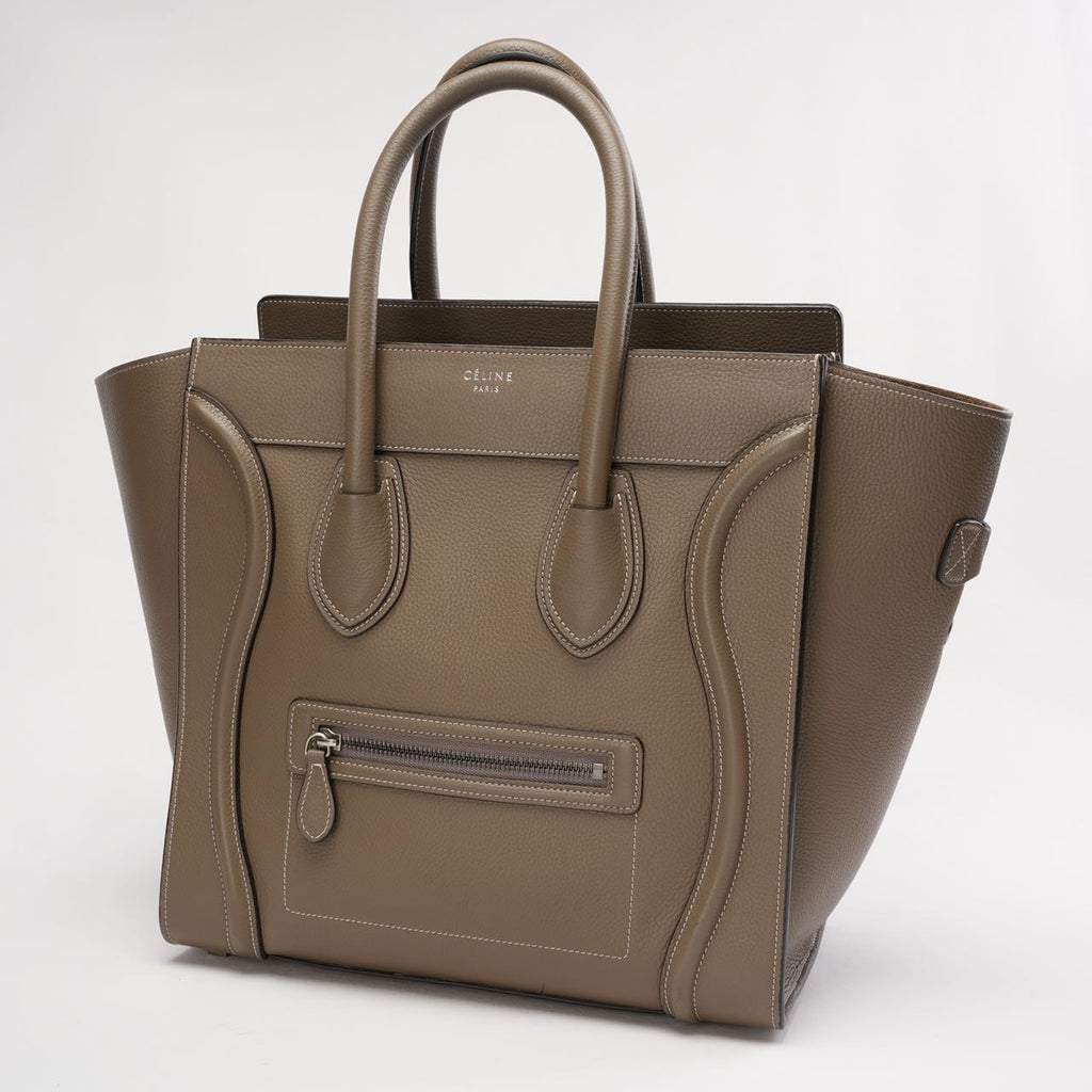 Celine Luggage Medium Tote Gray 2014
