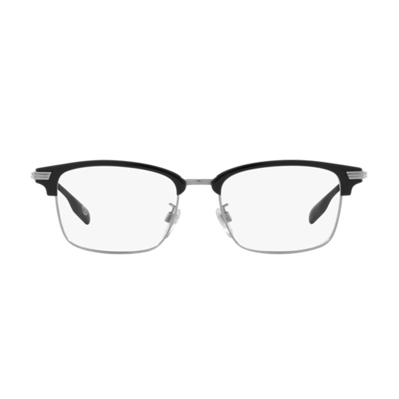 Burberry Eyeglasses Rectangle Full Rim, Black Frame and Clear Demo Lenses Lens BE2383TD4074