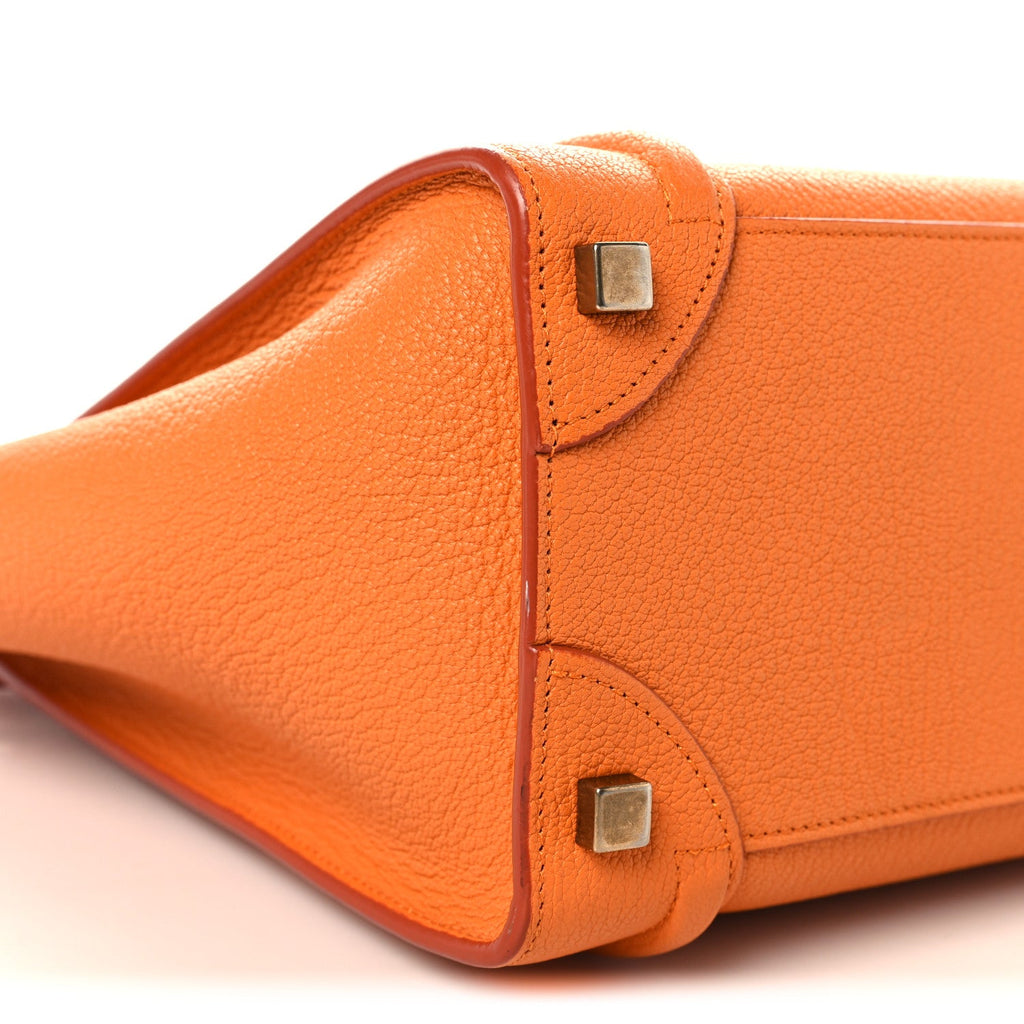 Goatskin Micro Luggage Light Orange